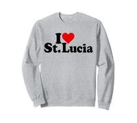 I Love Heart Sainte-Lucie Îles des Caraïbes Sweatshirt
