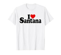 I Love Heart Santana NOM sur Un T-Shirt T-Shirt