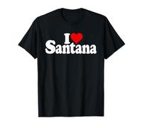 I Love Heart Santana NOM sur Un T-Shirt T-Shirt