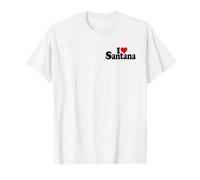 I Love Heart Santana NOM sur Un T-Shirt T-Shirt