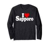 I Love Heart Sapporo Hokkaido Japon Manche Longue