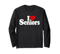 I Love Heart Seniors Senior Classe QUATRIÈME ET Finale ANNÉE Manche Longue