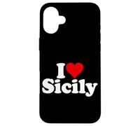 I Love Heart Sicilia Sicilia Italie Coque pour iPhone 16 Plus