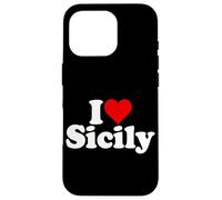 I Love Heart Sicilia Sicilia Italie Coque pour iPhone 16 Pro