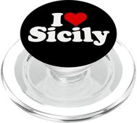 I Love Heart Sicilia Sicilia Italie PopSockets PopGrip pour MagSafe