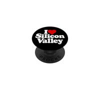 I Love Heart SILION Valley SV California PopSockets PopGrip Adhésif