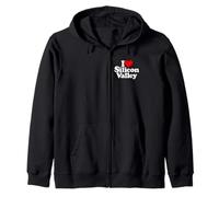 I Love Heart SILION Valley SV California Sweat à Capuche