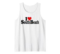 I Love Heart South Beach SoBe Miami Beach Floride Débardeur