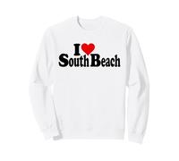 I Love Heart South Beach SoBe Miami Beach Floride Sweatshirt
