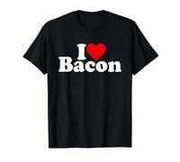 I Love Heart Speak Ventre de Cochon T-Shirt Graphique avec Valeur, Homme, Noir, M