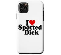 I Love Heart Spotted Dick Anglais Dessert Coque pour iPhone 11 Pro Max