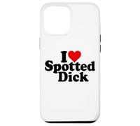 I Love Heart Spotted Dick Anglais Dessert Coque pour iPhone 12 Pro Max