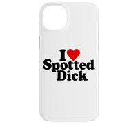 I Love Heart Spotted Dick Anglais Dessert Coque pour iPhone 14 Plus