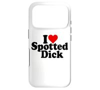 I Love Heart Spotted Dick Anglais Dessert Coque pour iPhone 17 Pro