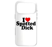 I Love Heart Spotted Dick Anglais Dessert Coque pour iPhone 17 Pro Max