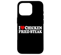 I Love Heart Steak AU Poulet Frit Coque pour iPhone 16 Pro