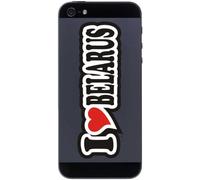 I Love Heart Sticker Autocollant Decal Stickers Housse Housse Skin 70 mm I Love Belarus