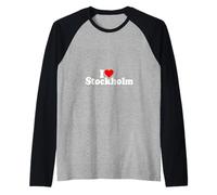 I Love Heart Stockholm SUÈDE Manche Raglan