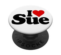 I Love Heart Sue Susan Susanne Suzette NOM Suzette Suzette Sue PopSockets PopGrip Adhésif
