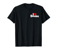 I Love Heart Suède Sverige Culture suédoise T-Shirt