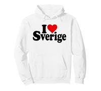 I Love Heart Sverige SUÈDE Culture SUÉDOISE Sweat à Capuche
