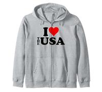 I Love Heart The USA America Sweat à Capuche