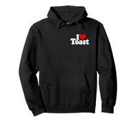 I LOVE HEART TOAST TOASTER TRANCHES PAIN Sweat à Capuche