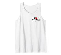 I LOVE HEART TRICHE DECEPTION DISHONESTY Débardeur