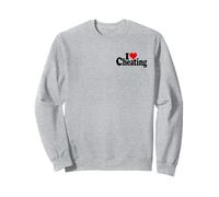 I LOVE HEART TRICHE DECEPTION DISHONESTY Sweatshirt