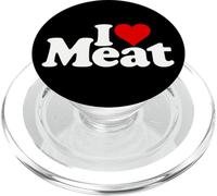 I Love Heart Viande Carnivore Diet PopSockets PopGrip pour MagSafe