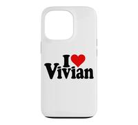 I Love Heart Vivian VIV NOM sur Un T-Shirt Coque pour iPhone 13 Pro