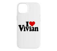 I Love Heart Vivian VIV NOM sur Un T-Shirt Coque pour iPhone 14 Plus