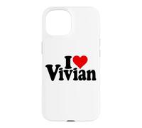 I Love Heart Vivian VIV NOM sur Un T-Shirt Coque pour iPhone 15