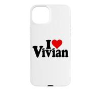 I Love Heart Vivian VIV NOM sur Un T-Shirt Coque pour iPhone 15 Plus