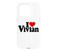I Love Heart Vivian VIV NOM sur Un T-Shirt Coque pour iPhone 15 Pro