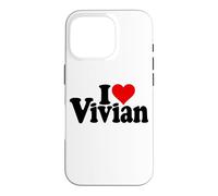 I Love Heart Vivian VIV NOM sur Un T-Shirt Coque pour iPhone 16 Pro