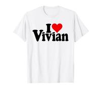 I Love Heart Vivian VIV NOM sur Un T-Shirt T-Shirt