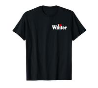 I Love Heart Winter NOM sur Un T-Shirt T-Shirt