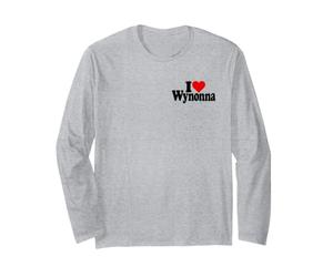 I Love Heart Wynonna NOM sur Un T-Shirt Manche Longue