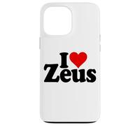 I Love Heart ZEUS NOM sur Un T-Shirt Coque pour iPhone 13 Pro Max