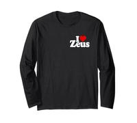I Love Heart ZEUS NOM sur Un T-Shirt Manche Longue