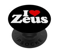 I Love Heart ZEUS NOM sur Un T-Shirt PopSockets PopGrip Adhésif