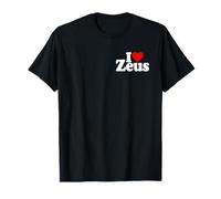 I Love Heart ZEUS NOM sur Un T-Shirt T-Shirt
