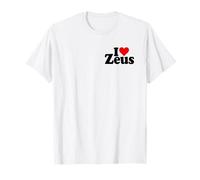 I Love Heart ZEUS NOM sur Un T-Shirt T-Shirt