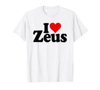 I Love Heart ZEUS NOM sur Un T-Shirt T-Shirt