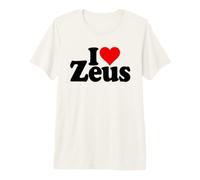 I Love Heart ZEUS NOM sur Un T-Shirt T-Shirt Haut de Gamme