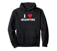 I Love Helicopters Cœur Hélicoptère Sweat à Capuche