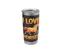 I Love Horses Galop Passion Style Gobelet isotherme en acier inoxydable double paroi