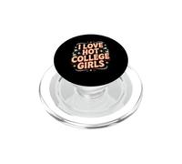 I Love Hot College Girls Campus Romance Crush PopSockets PopGrip pour MagSafe
