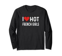 I Love Hot French Girls - France Coeur Femme Petite amie Manche Longue